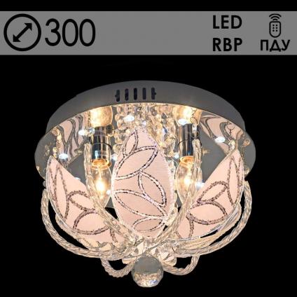 Люстра 55652/300 CR хром 3х40W E14 LED-RBP ПДУ d300 h210, 24